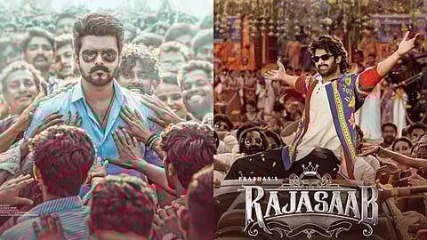 Stills from Vijay's 'Jana Nayagan' and Prabhas' 'The Raja Saab'
