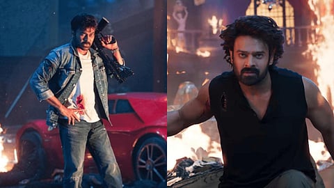 Stills from 'Mana Shankara Vara Prasad Garu' and 'The Raja Saab'