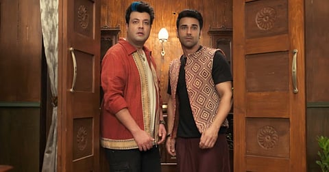 Varun Sharma and Pulkit Samrat in a still from 'Rahu Ketu'
