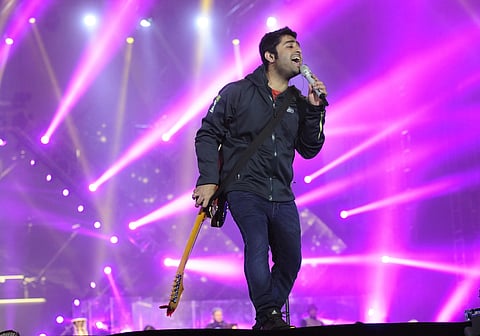 Arijit Singh on stage