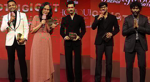 THR Spotlight: Basil Joseph, Lakshmipriya Devi, Vicky Kaushal, Dulquer Salmaan and Rohan Kanawade receive their trophies at The Honours