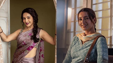 Madhuri Dixit and Triptii Dimri in a still from the title