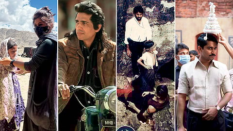 On the sets of 'Dhurandhar', 'Guns & Gulaabs', 'Aśoka' and 'Shyam Singha Roy'.