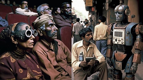 'Cyborgbay' Is An AI Art Series That Reimagines Mumbai Through A Retrofuturistic Lens