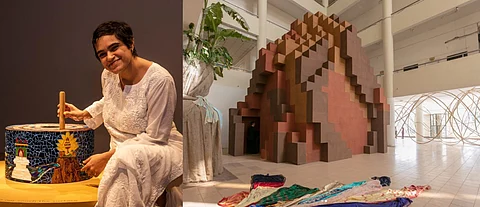 Inside Visual Artist Afrah Shafiq's Minecraft-Inspired Interactive Installation  