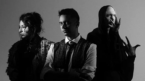 (left to right) Arooj Aftab, Vijay Iyer, and Shahzad Ismaily
