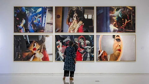 In A Cannibal Time, in collaboration with Emami Art and Chatterjee & Lal, is unique in the way the photographs capture the dynamism and ephemerality of performing arts.