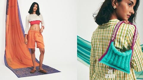 Rescha's recent collection utilises the iconic silk saree to engineer ingenious silhouettes that reflect a distinctly French design language.