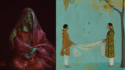 Mahoor Jamal's art presents a mystical image of femininity