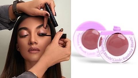 L: Simply Nam Clean Lashes Waterproof Mascara
R: Gush Beauty Squishy Blush