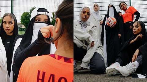 Nike has joined hands with British Bengali designer Saeedah Haque to create a groundbreaking collection that beautifully marries traditional modest wear with contemporary streetwear aesthetics.