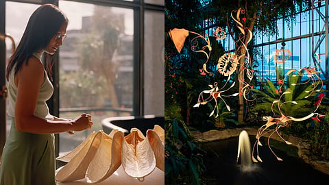 An Indian Sculptor Is Creating A Botanical Paradise In London's Barbican Conservatory