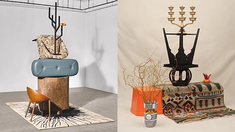 Through the transformation of everyday elements drawn from architecture, design, home decor, and ordinary objects, the artist breathes life into dramatic portraits.