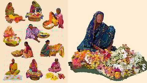 Namrata Kumar's art is a keen observation of everyday life, her appreciation for the strength and beauty of Indian women, and her skillful ability to infuse joy into her pieces.