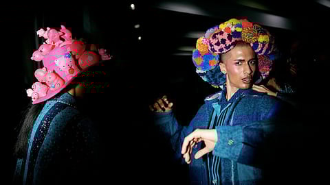 A surrealist spin on winter couture.