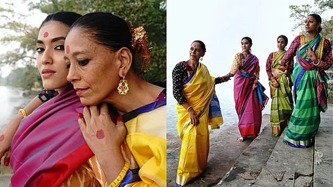 Gopis on the Bank of River