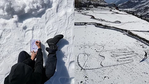 Sushisurge’s Snow Art Is A Powerful Dialogue Between An Artist & The Environment