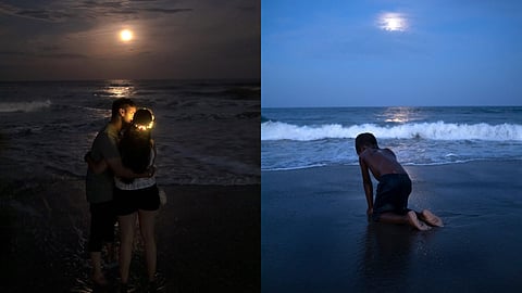 Ranjithkumar captures the subtle nuances of interactions, viewing them as silent dialogues between 'Kadal' and its visitors.