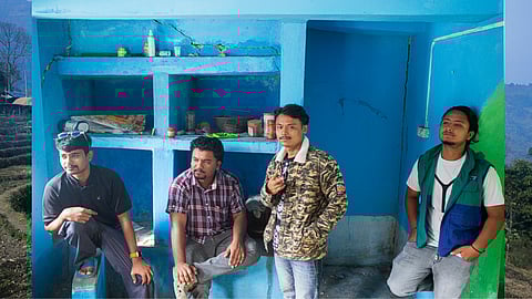Members of the band Teesta Troupers