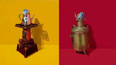 Stills from Anjaneyulu G's exhibition - 'Past Forward'.