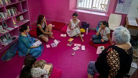 A glimpse inside the Sister Library.