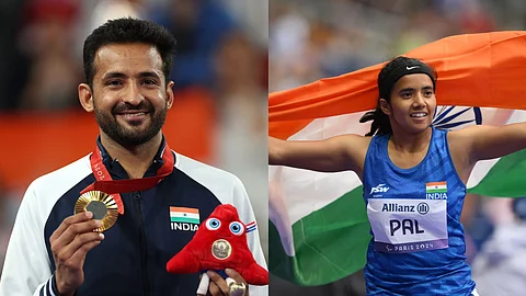 India's victorious Paralympic athletes.