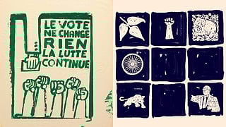 Examples of some protest posters.