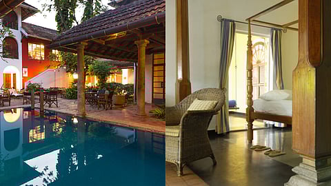 Images of the Malabar House Hotel and its interiors and room