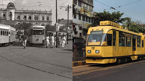 Representational images of Kolkata's trams.