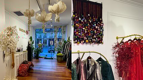 Images from the store of Vaishali S. in Paris's Germain Boulevard Featuring Clothes From The World Renowned Couture Designer