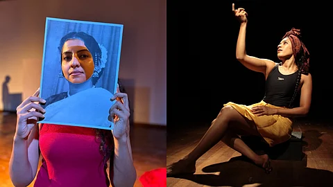 Promotional images for the Manam Theatre Festival.
