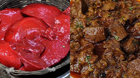 Representative images of Indian offal recipes.