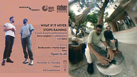 Image of event featuring Joel Sakkari or Sakre Music and German Artist Keno Langbien at Indian Musical Experience in Bangalore