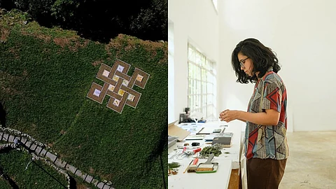 Anuja Dasgupta and her art.
