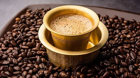 A cup of homegrown filter coffee.