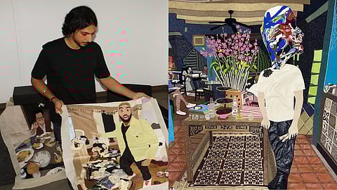 Viraj Khanna and his textile art.