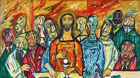 These Indian artists did not see Christ as the son of God, reformer, healer, preacher, iconoclast, or leader of men. Instead, in their imagination he became the human ideal pushed to the brink by betrayal and greed.