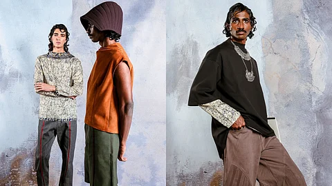 Images of clothes from the brand Absent Findings by Shivin Singh