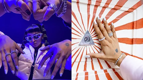 Images of Chunky Silver And American Diamond Jewellery from homegrown Mumbai based label Hype Jewellery by Parshava Doshi