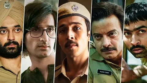 The cast of Netflix's 'Black Warrant' — created and directed by Vikramaditya Motwane