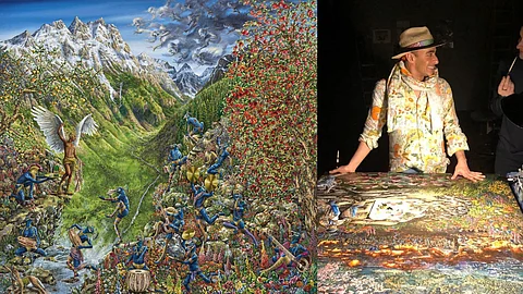 Raqib Shaw's art transcends mere representation, exploring the psychological and emotional contours of nostalgia, yearning, and displacement.