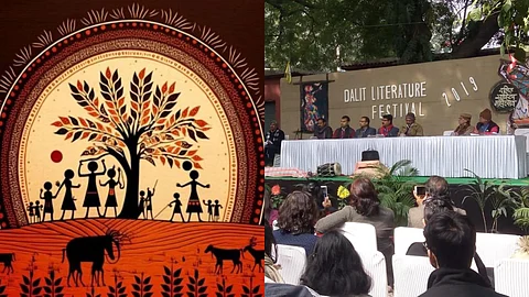 Stills from previous editions of the Dalit Literature Festival.