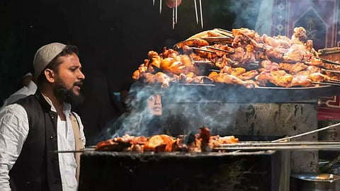 A food vender on Zakaria Street.