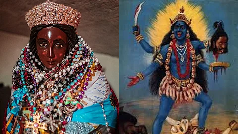 Sara-la-Kali is worshipped by the Romani the refugees, and new immigrants as the protector saint of the dispossessed, the displaced, the desperate, the offended, the travellers, and the needy.