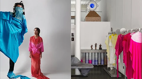 Images of design from fashion label studio medium as well as their flagship store in the dhanmill chattarpur in delhi