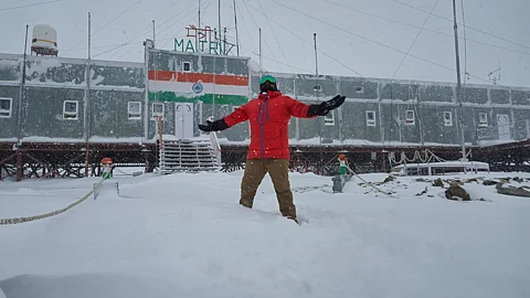 Established in 1989 to replace the sunken Dakshin Gangotri, Maitri is India’s second permanent Antarctic station, located in Queen Maud Land's rocky Schirmacher Oasis.