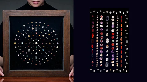 An exhibition of the Piprahwa gems at Sotheby’s Maison in Hong Kong.