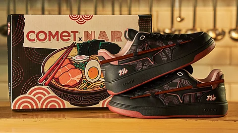 The COMET × NARU limited-edition sneaker was born from the creative synergy of cult-favourite sneaker label Comet and the acclaimed Naru Noodle Bar, which is listed among India’s top 50 restaurants.