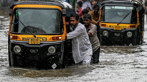 A red alert has been issued in Mumbai and uthorities have urged citizens to avoid venturing near the shore during high tide and to stay indoors unless absolutely necessary.