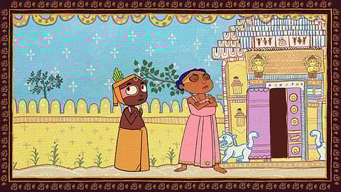 The animation transforms a ritual into a relatable tableau of love, mischief, and reconciliation.